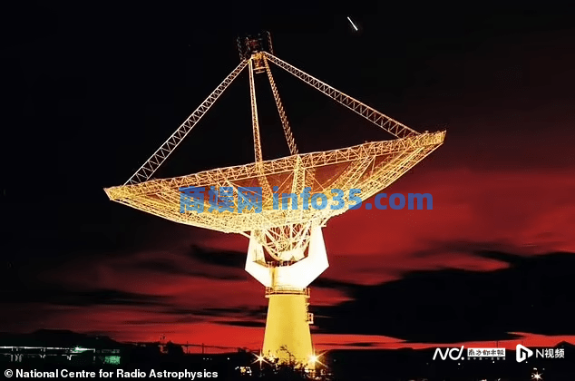 印度巨型望远镜首次收到近90亿光年外星系发出的无线电信号。